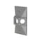 BELL HubbellBell 51890 Weatherproof Three Hole Cover Rectangular Cluster Gray