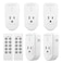 BN-LINK BNLINK Wireless Remote Control Outlet Electrical Switch for Lights Fans Christmas Lights Small Appliance 100ft Long Range White Learning Code 5Rx2Tx 1200W10A ETL FCC Certified