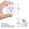 Wishiot 2pcs Zigbee Smart Plug Remote Control Outlet Adapter Switch Compatible with Alexa Echo 4th gen Echo Plus 2nd Google Home SmartThings Hub eWeLink Voice Pairing Hub Required