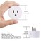 Wishiot 2pcs Zigbee Smart Plug Remote Control Outlet Adapter Switch Compatible with Alexa Echo 4th gen Echo Plus 2nd Google Home SmartThings Hub eWeLink Voice Pairing Hub Required