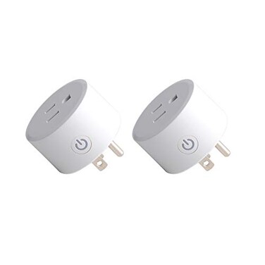 Wishiot 2pcs Zigbee Smart Plug Remote Control Outlet Adapter Switch Compatible with Alexa Echo 4th gen Echo Plus 2nd Google Home SmartThings Hub eWeLink Voice Pairing Hub Required