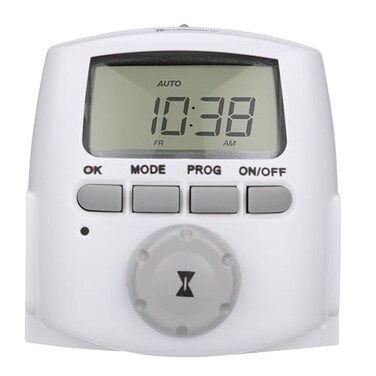 Intermatic DT620 Heavy Duty Indoor Digital PluginTimer Full 7Day Programming Options Timer for Lighting Fans Small Appliances