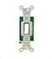 Leviton 30 Amp 120277 Volt Toggle SinglePole AC Quiet Switch Extra Heavy Duty Grade Self Grounding 30312W White
