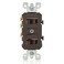 Leviton 15 Amp 120277 Volt Duplex Style SinglePole3Way AC Combination Switch Commercial Grade 5241 Brown