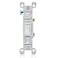 Leviton 15 Amp 120 Volt Toggle Framed SinglePole AC Quiet Switch Residential Grade Grounding 10Pack 14512WM White