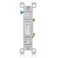 Leviton 15 Amp 120 Volt Toggle Framed SinglePole AC Quiet Switch Residential Grade Grounding 10Pack 14512WM White