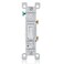 Leviton 15 Amp 120 Volt Toggle Framed SinglePole AC Quiet Switch Residential Grade Grounding 10Pack 14512WM White