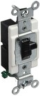 Leviton 20Amp 120277Volt Toggle SinglePole AC Quiet Switch Commercial Grade Grounding CS1202E Black
