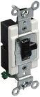 Leviton 20Amp 120277Volt Toggle SinglePole AC Quiet Switch Commercial Grade Grounding CS1202E Black