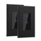 Lesim Smart Switch 24GHz WiFi Light Switch 2Pack Compatible with Alexa and Google Home Single Pole Needs Neutral Wire Black
