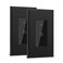 Lesim Smart Switch 24GHz WiFi Light Switch 2Pack Compatible with Alexa and Google Home Single Pole Needs Neutral Wire Black