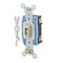 Leviton 15 Amp 120277 Volt Toggle Locking SinglePole AC Quiet Switch Extra Heavy Duty Grade Self Grounding 12012IL Ivory