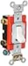 Leviton Toggle DoublePole AC Quiet Switch Extra Heavy Duty Grade 12222W White