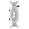 Leviton 3Amp 24 Volt ACDC Toggle SinglePole Industrial Grade SelfGrounding 120212W White
