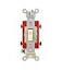 Leviton 20 Amp 120277 Volt Toggle DoublePole AC Quiet Switch Extra Heavy Duty Grade Self Grounding Back and Side Wired 12222I Ivory
