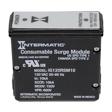 Intermatic IModule IG120RSM10K Replacement Module for Smart Guard Whole Home Surge Protector Quick NoWiring Install with LED Status Indicators