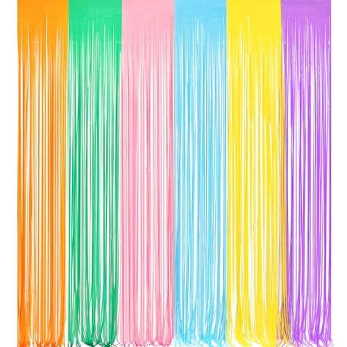 greatril Greatril Pastel Tinsel Curtain Party Backdrop