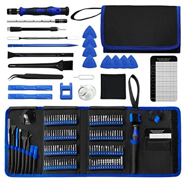 EFAITHFIX Screwdriver Sets 142Piece Electronics Precision Screwdriver with 120 Bits Magnetic Repair Tool Kit for iPhone MacBook Computer Laptop PC Tablet PS4 Xbox Nintendo Game Console etc