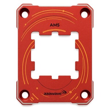AAAwave AM5 CPU Contact Sealing Frame AntiBending Contact Frame Fixing Frame CPU Guard Protects AM5 Socket Components for Ryzen 70008000G9000 Red