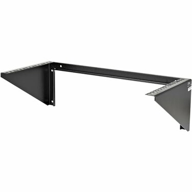 StarTech 5U Vertical Wall Mount Rack 19in Low Profile Open Wall Mounting Bracket NetworkServer RoomDataAVITPatch PanelCommunicationComputer Equipment w Cage NutsScrews TAA