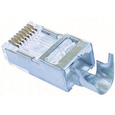 Platinum Tools 202022J EZRJ45 Shielded CAT5E6 External Ground Connector 50Pack