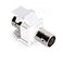 Leviton BNC QuickPort Adapter NickelPlated 41084BWF White