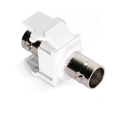 Leviton BNC QuickPort Adapter NickelPlated 41084BWF White