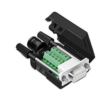 daier DB9 DSUB RS232 Adapter 9 Pin Signals Terminal Breakout Plastic Cover 2 Row Upgraded Version Female
