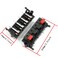 Xiaoyztan 10 Pcs 4Way Speaker Spring Clip Audio Terminals Red Black Push Release Connector