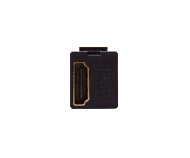 Leviton Feed Through QuickPort HDMI Connector 40834E Black
