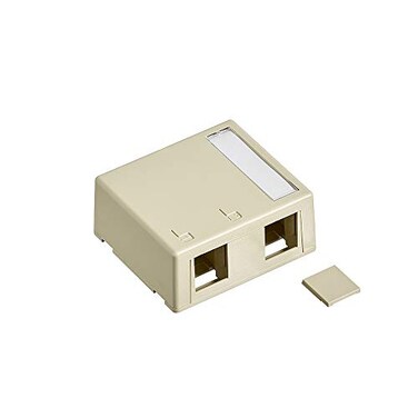 Leviton QuickPort Surface Mount Housing 2Port 410892IP Ivory