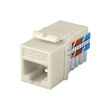 Skywalker Construct Pro Cat6 Keystone Jack Light Almond