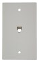 Leviton Standard Telephone Wall Jack 6P6C Screw Terminals 40238W White