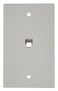 Leviton Standard Telephone Wall Jack 6P6C Screw Terminals 40238W White