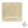 Skywalker Double Gang Bundled Cable Wall Plate Ivory