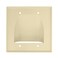 Skywalker Double Gang Bundled Cable Wall Plate Ivory