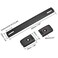 uxcell Speaker Handle Pull Cabinet Grasp Strap Style Spring Steel Handle with Metal End Caps Buckle Black