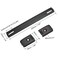 uxcell Speaker Handle Pull Cabinet Grasp Strap Style Spring Steel Handle with Metal End Caps Buckle Black