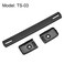 uxcell Speaker Handle Pull Cabinet Grasp Strap Style Spring Steel Handle with Metal End Caps Buckle Black