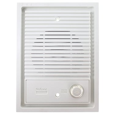 Broan Nutone IS67WH White WallMounted Door Speaker with Lighted Pushbutton