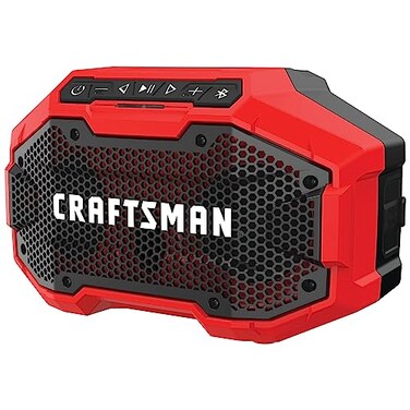 CRAFTSMAN V20 Wireless Portable Bluetooth Speaker Tool Only CMCR001B Red