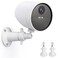 UYODM 2 Pack Wall Mount Holder Compatible with SimpliSafe Outdoor Security Camera 360Rotation Security Bracket with 14 Screw Thread Camera Not Included White