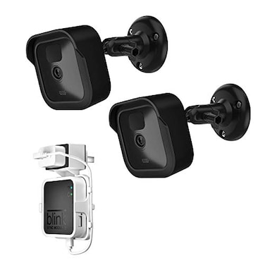 HOLACA Blink Outdoor 3 Camera Wall Mount and Protective Cover with Blink Sync Module 2 Outlet Mount for Blink Security Camera System