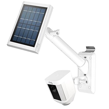 HOLACA 2in1 Vinyl Siding Clips for Ring Solar Panel Spotlight Cam Battery and Stick Up Cam BatteryOutdoor Cam Plus Hanger Hooks Siding Mount for Ring Solar Panel White
