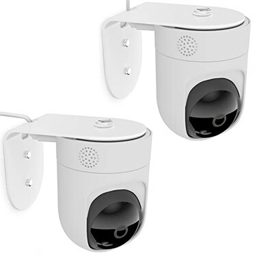 Teccle 2 Pack Metal Wall Mount Compatible with Eufy Security Indoor Cam E220 and Eufy P24 Provide Better Viewing Angles