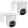 Teccle 2 Pack Metal Wall Mount Compatible with Eufy Security Indoor Cam E220 and Eufy P24 Provide Better Viewing Angles