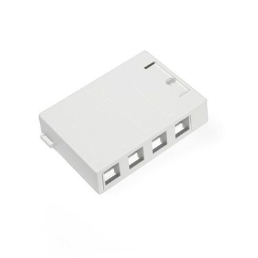 Leviton QuickPort Surface Mount Housing 4Port 410894WP White