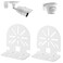 NVRTTRR CCTV Security Dome IP Camera MountingDaHua Dome Cameras BracketLShape Dome Camera Bracketwith Wall Stickers 2 Pack