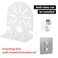 NVRTTRR CCTV Security Dome IP Camera MountingDaHua Dome Cameras BracketLShape Dome Camera Bracketwith Wall Stickers 2 Pack