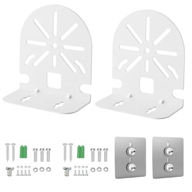 NVRTTRR CCTV Security Dome IP Camera MountingDaHua Dome Cameras BracketLShape Dome Camera Bracketwith Wall Stickers 2 Pack
